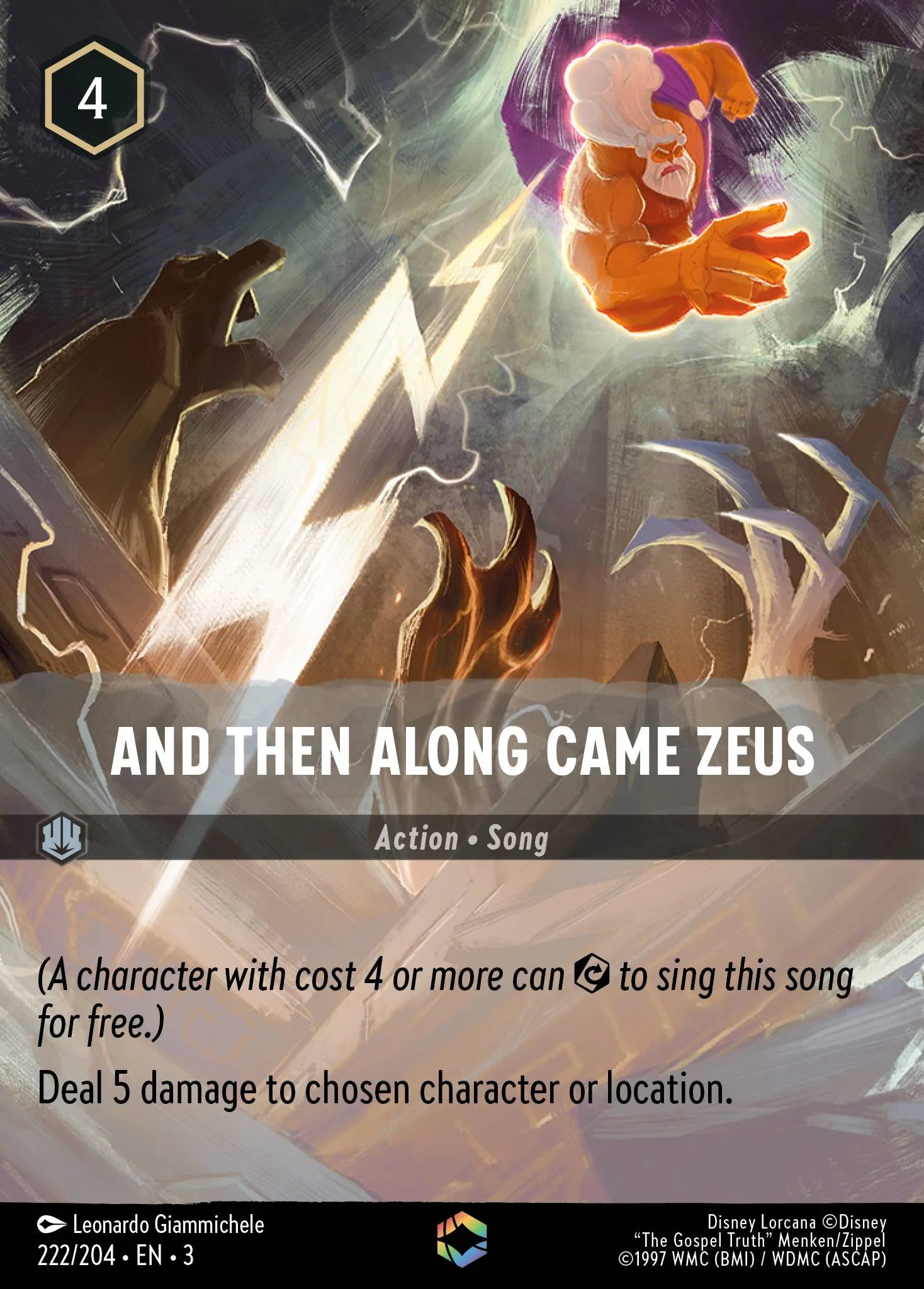 And Then Along Came Zeus | Into the Inklands #222 (Near Mint) | Disney Lorcana Single Australia (Near Mint)