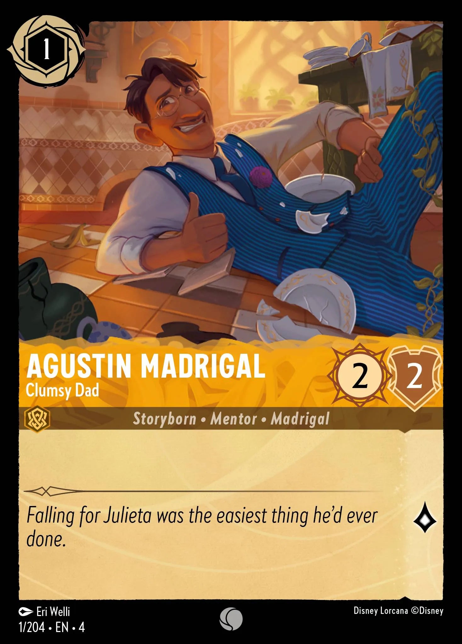 Agustin Madrigal - Clumsy Dad Disney Lorcana card