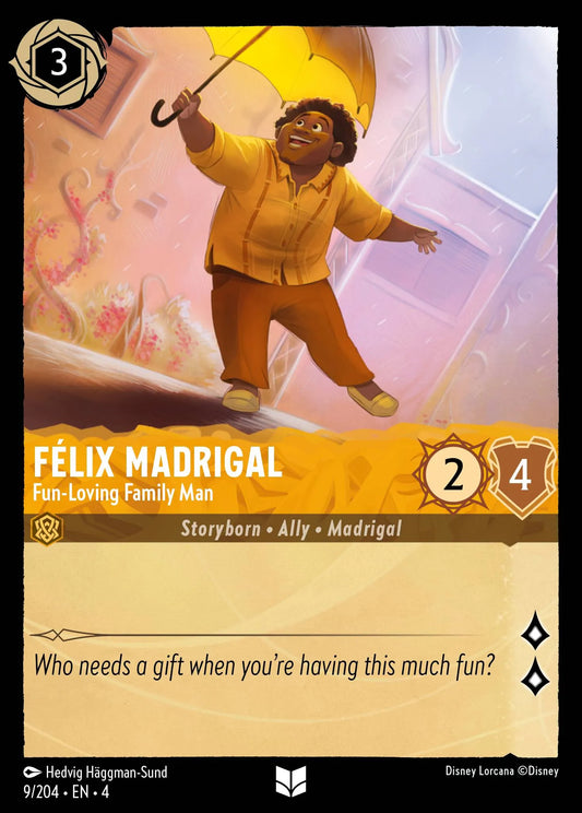 Félix Madrigal - Fun-Loving Family Man Disney Lorcana card