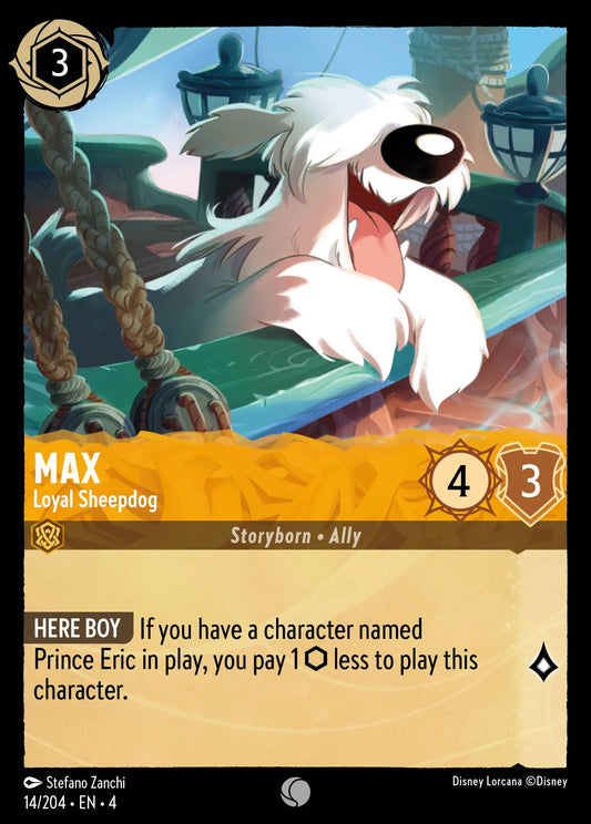 Max - Loyal Sheepdog Disney Lorcana card