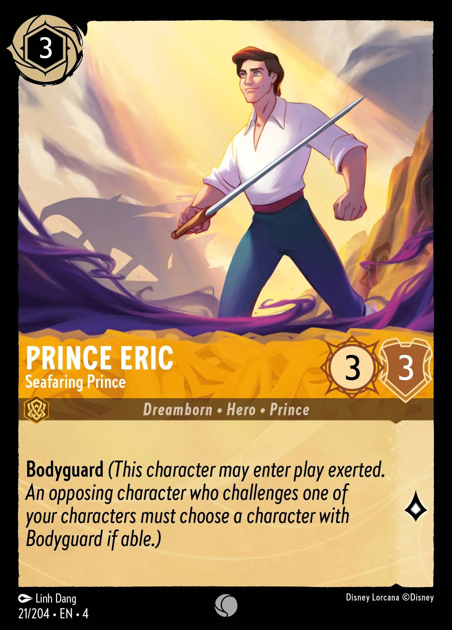 Prince Eric - Seafaring Prince Disney Lorcana card