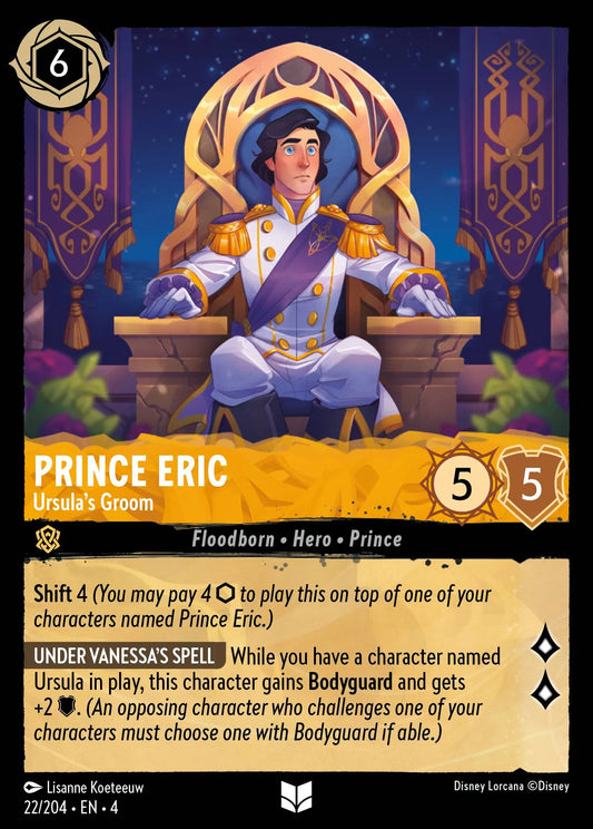 Prince Eric - Ursula's Groom Disney Lorcana card