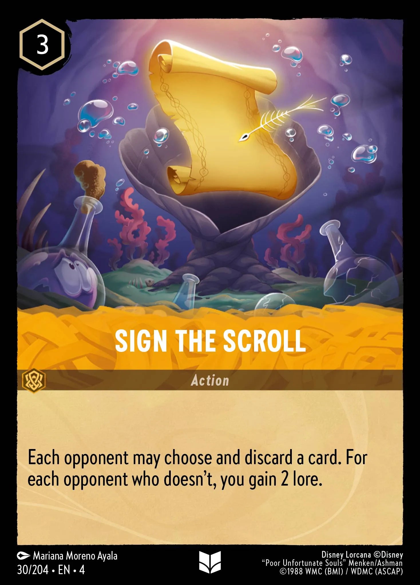 Sign the Scroll | Ursula's Return #30 (Near Mint Foil) | Disney Lorcana Single Australia (Near Mint)