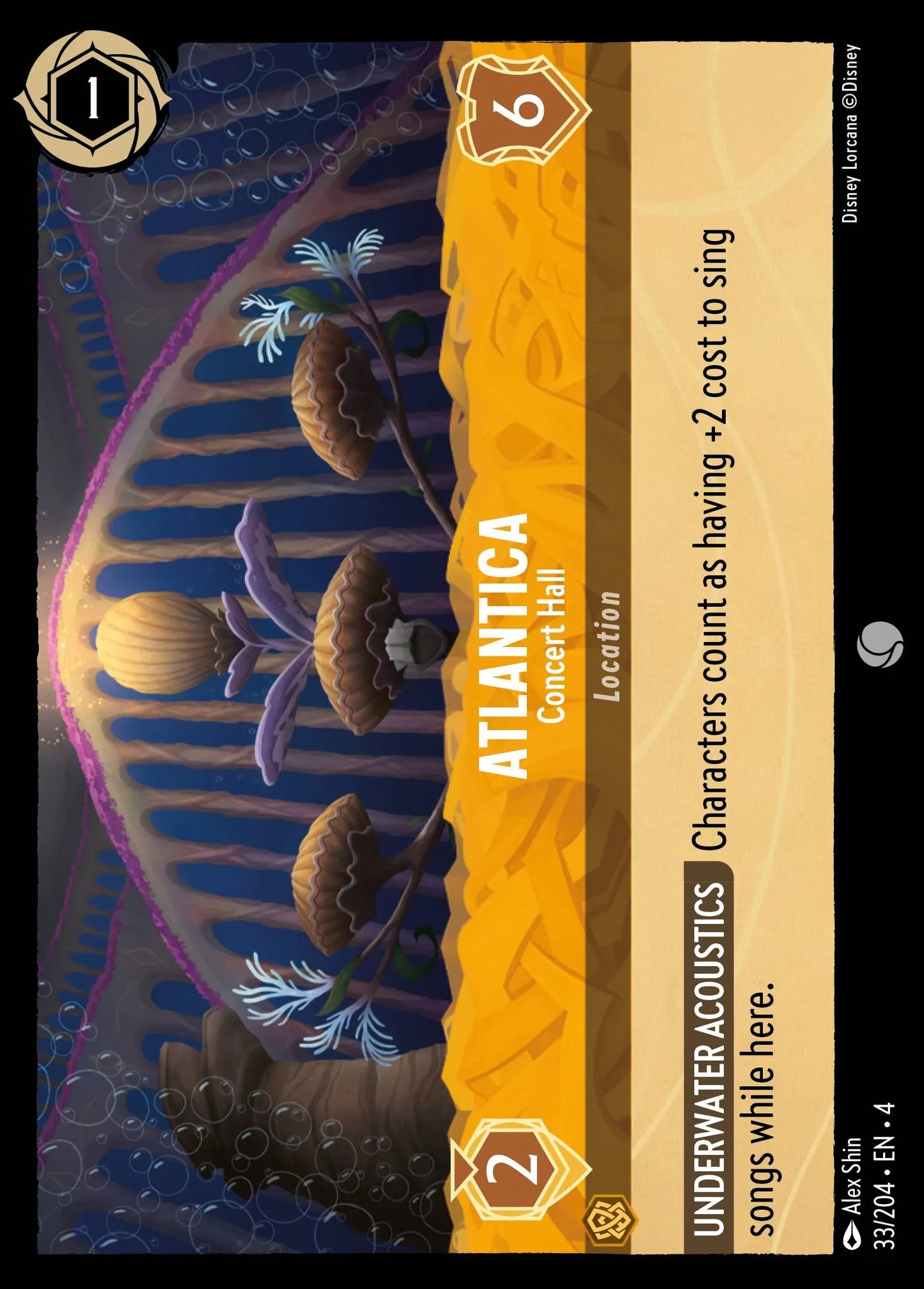 Atlantica - Concert Hall Disney Lorcana card