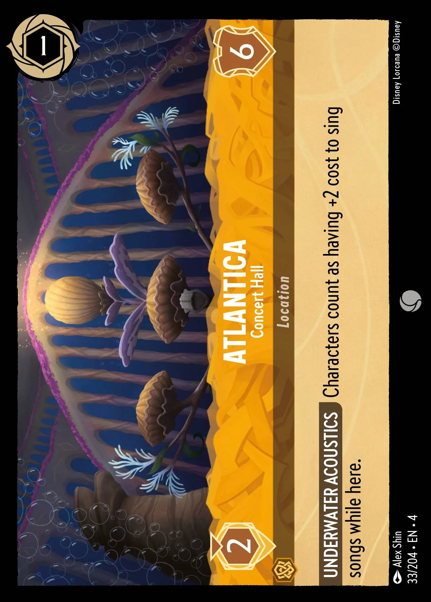 Atlantica - Concert Hall Disney Lorcana card