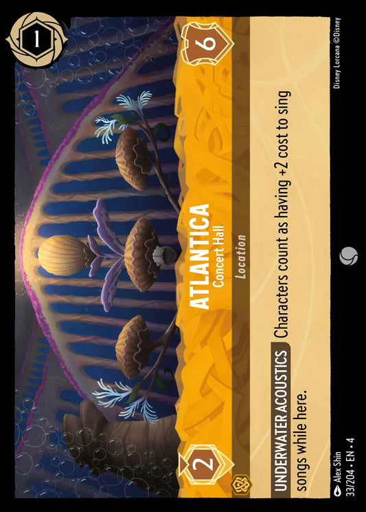 Atlantica - Concert Hall Disney Lorcana card