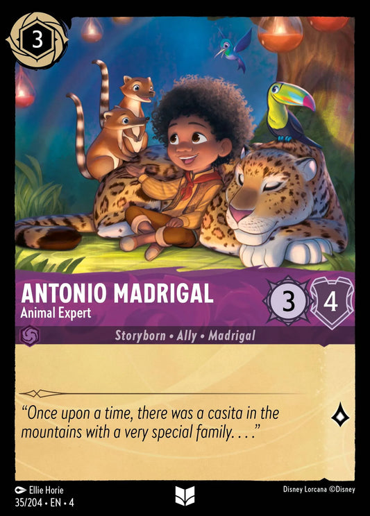 Antonio Madrigal - Animal Expert Disney Lorcana card