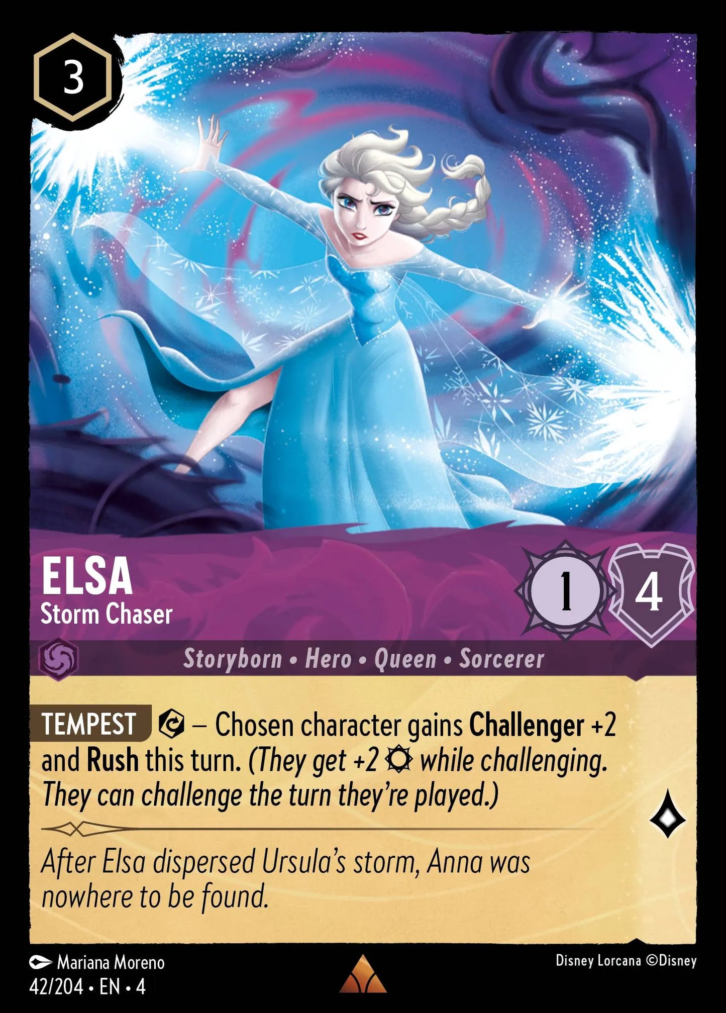 Elsa - Storm Chaser Disney Lorcana card