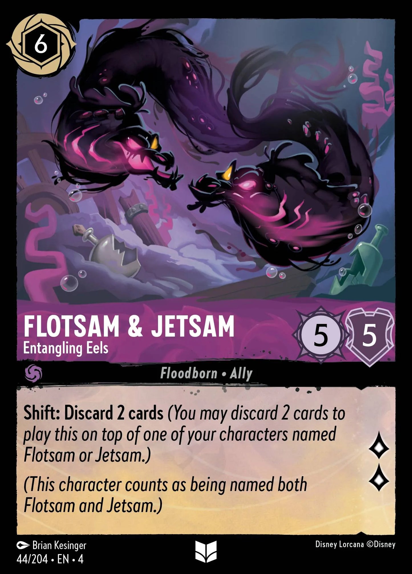 Flotsam & Jetsam - Entangling Eels | Ursula's Return #44 (Near Mint) | Disney Lorcana Single Australia (Near Mint)