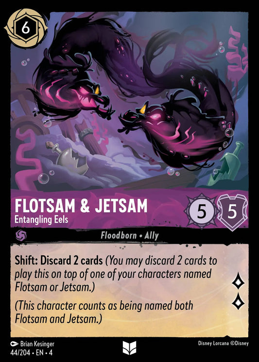 Flotsam & Jetsam - Entangling Eels Disney Lorcana card