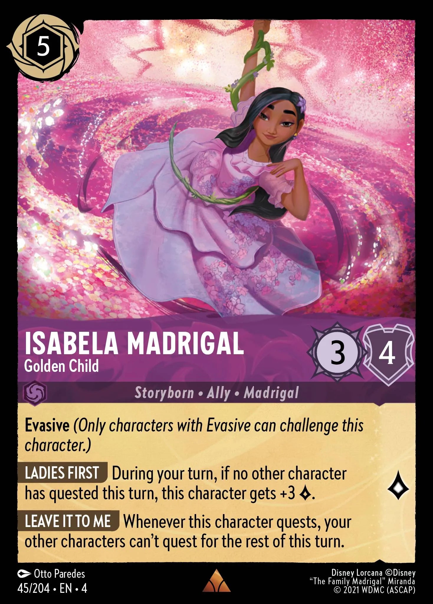 Isabela Madrigal - Golden Child Disney Lorcana card