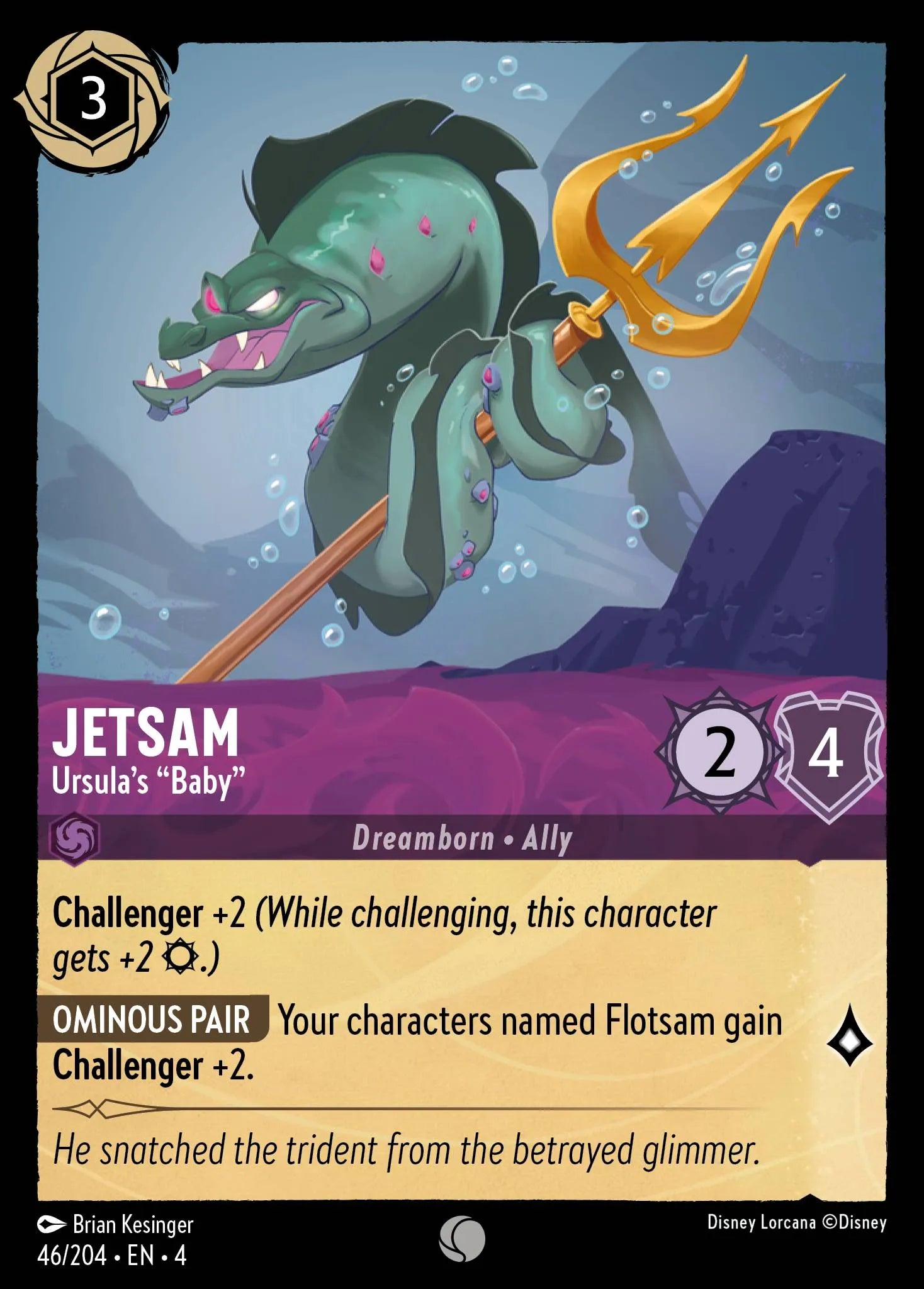 Jetsam - Ursula's "Baby" Disney Lorcana card