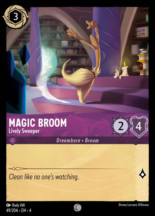 Magic Broom - Lively Sweeper Disney Lorcana card