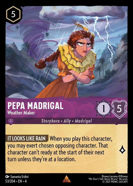 Pepa Madrigal - Weather Maker Disney Lorcana card