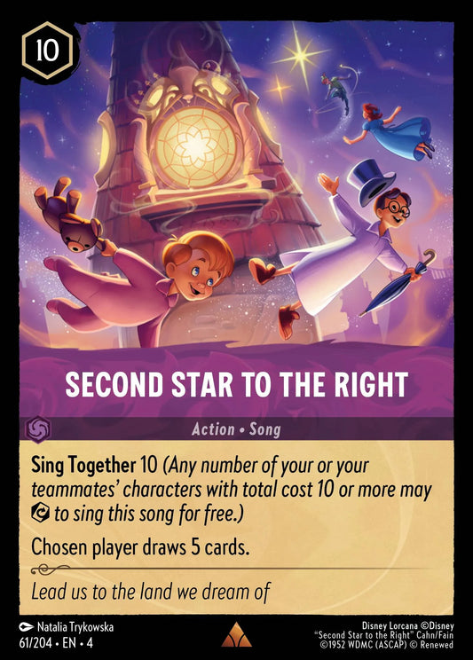 Second Star to the Right Disney Lorcana card