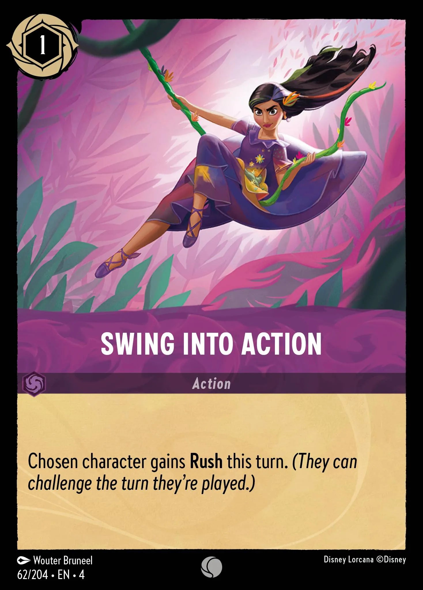 Swing into Action | Ursula's Return #62 (Near Mint Foil) | Disney Lorcana Single Australia (Near Mint)
