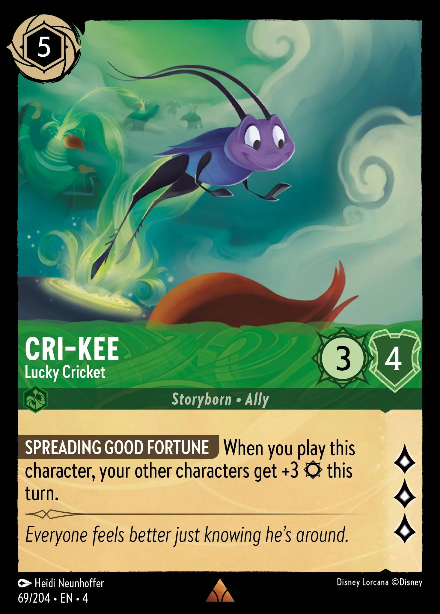 Cri-Kee - Lucky Cricket Disney Lorcana card