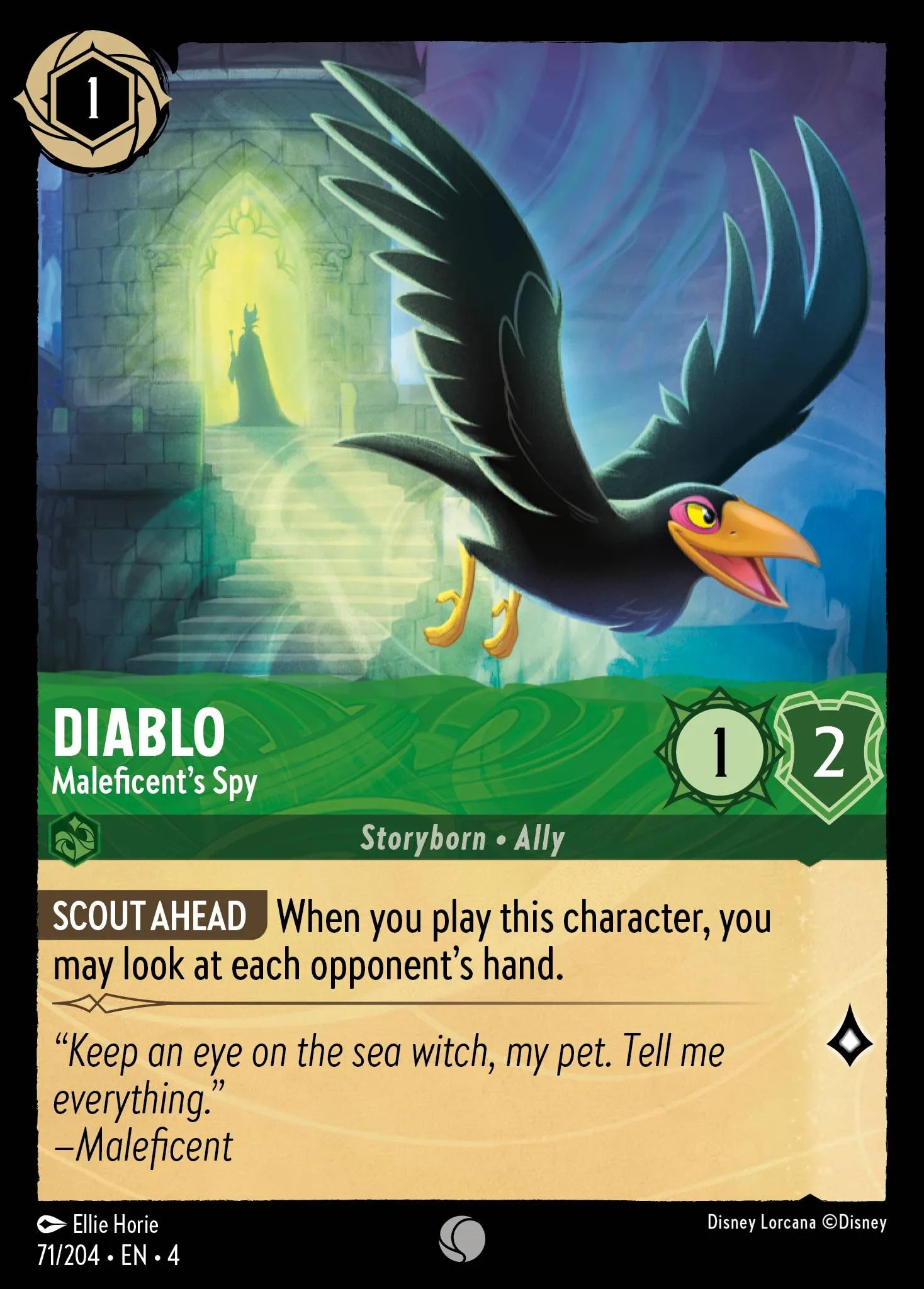 Diablo - Maleficent's Spy Disney Lorcana card
