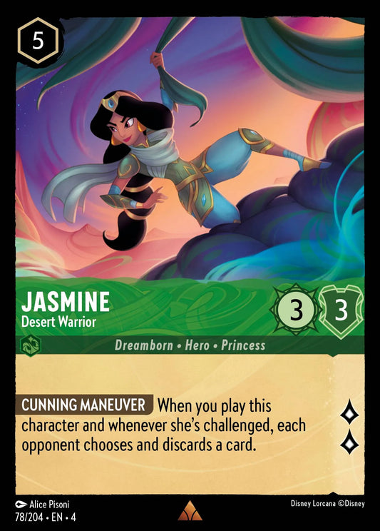 Jasmine - Desert Warrior Disney Lorcana card