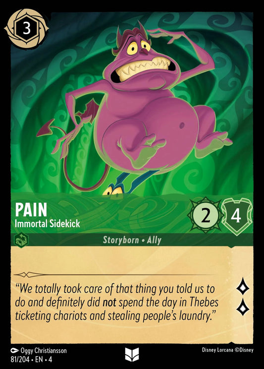 Pain - Immortal Sidekick Disney Lorcana card