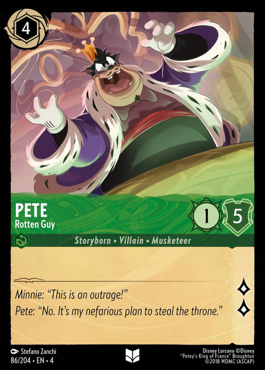 Pete - Rotten Guy Disney Lorcana card