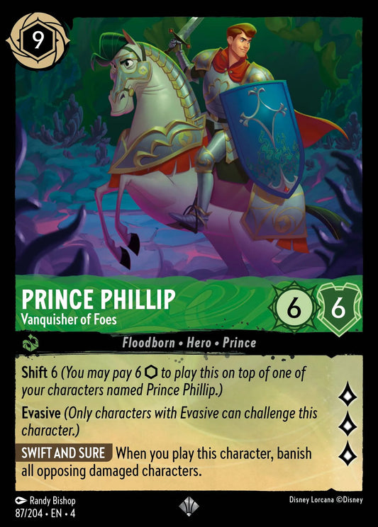 Prince Phillip - Vanquisher of Foes Disney Lorcana card