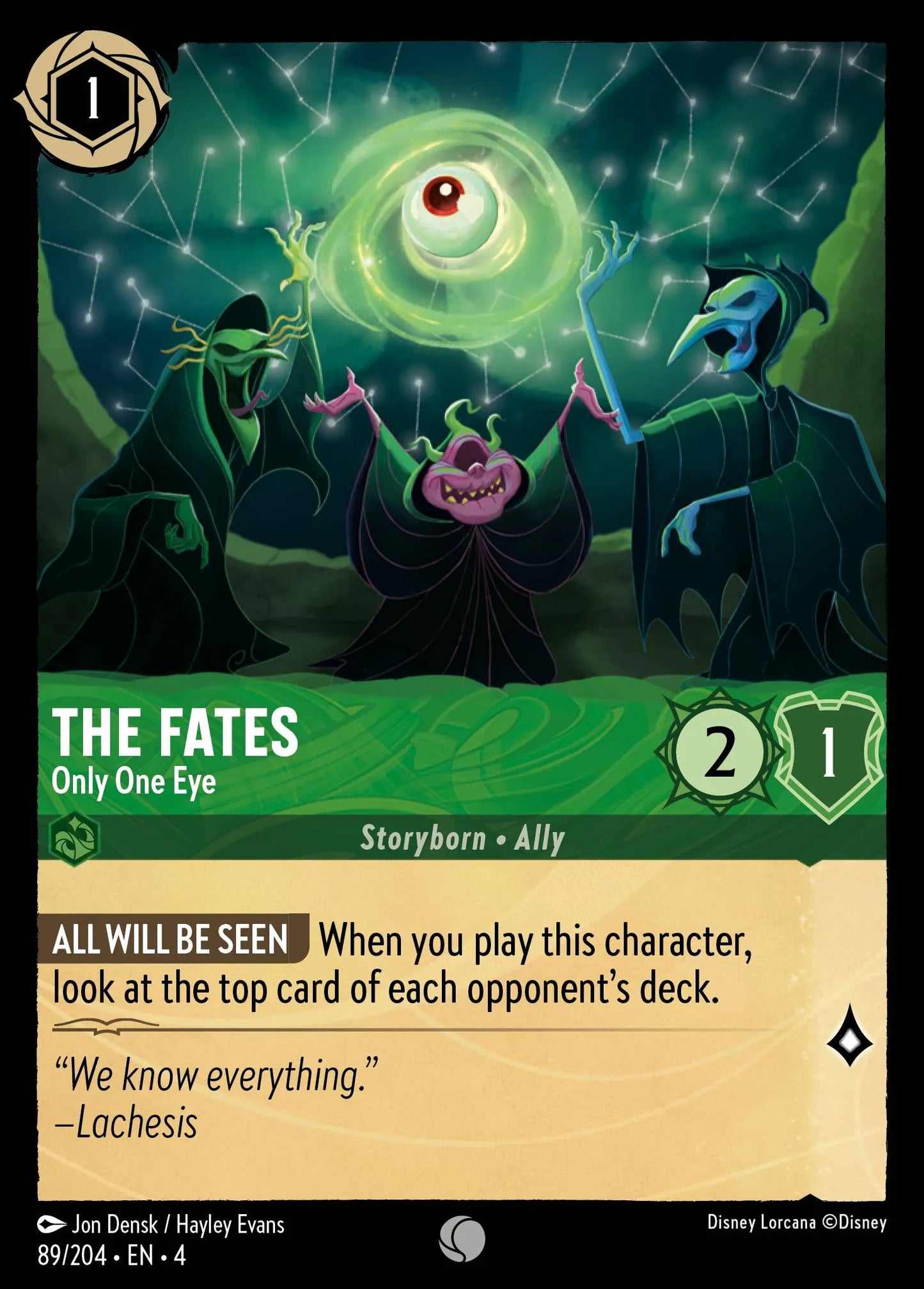 The Fates - Only One Eye Disney Lorcana card