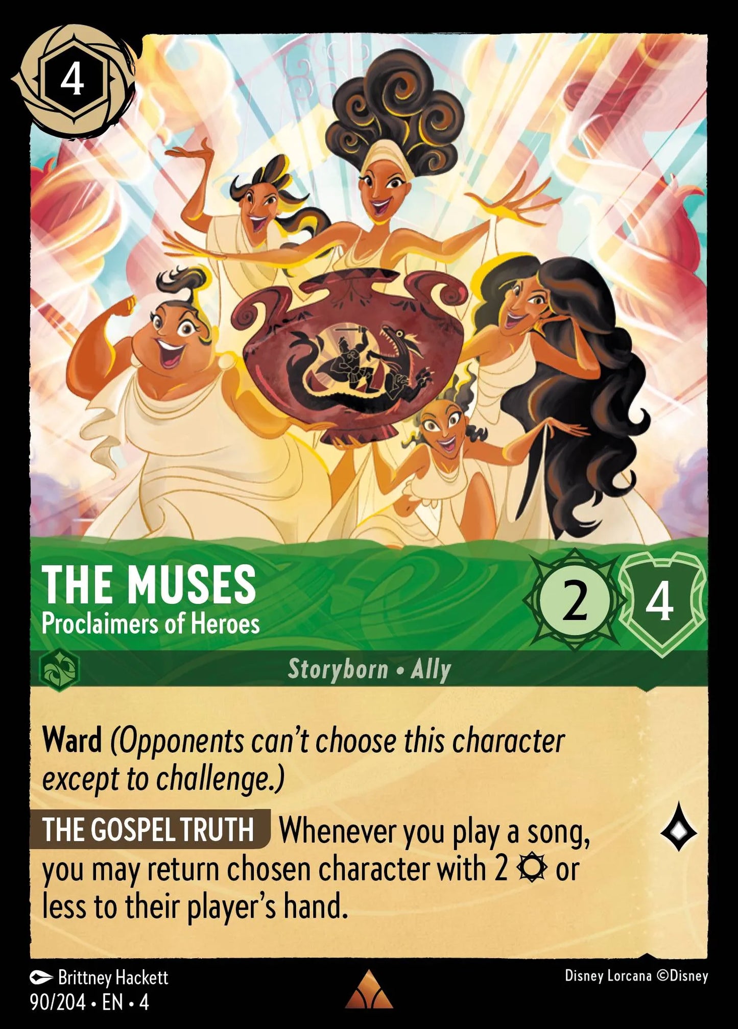 The Muses - Proclaimers of Heroes Disney Lorcana card