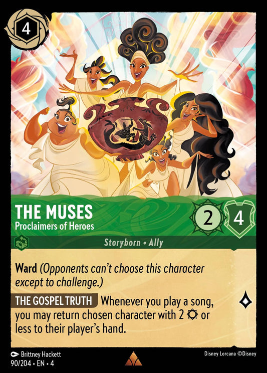 The Muses - Proclaimers of Heroes Disney Lorcana card