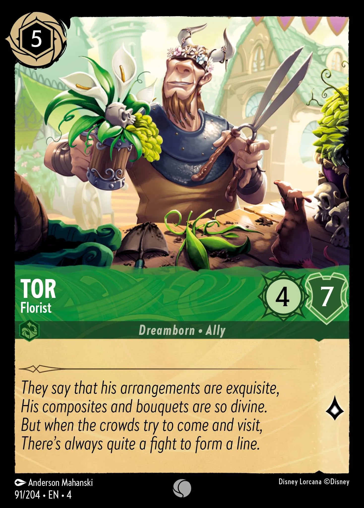 Tor - Florist Disney Lorcana card