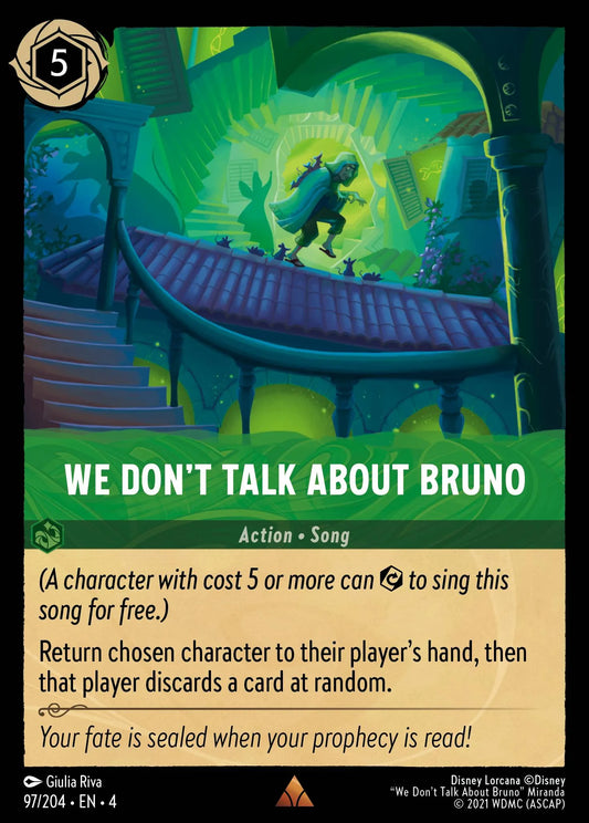 We Don’t Talk About Bruno Disney Lorcana card