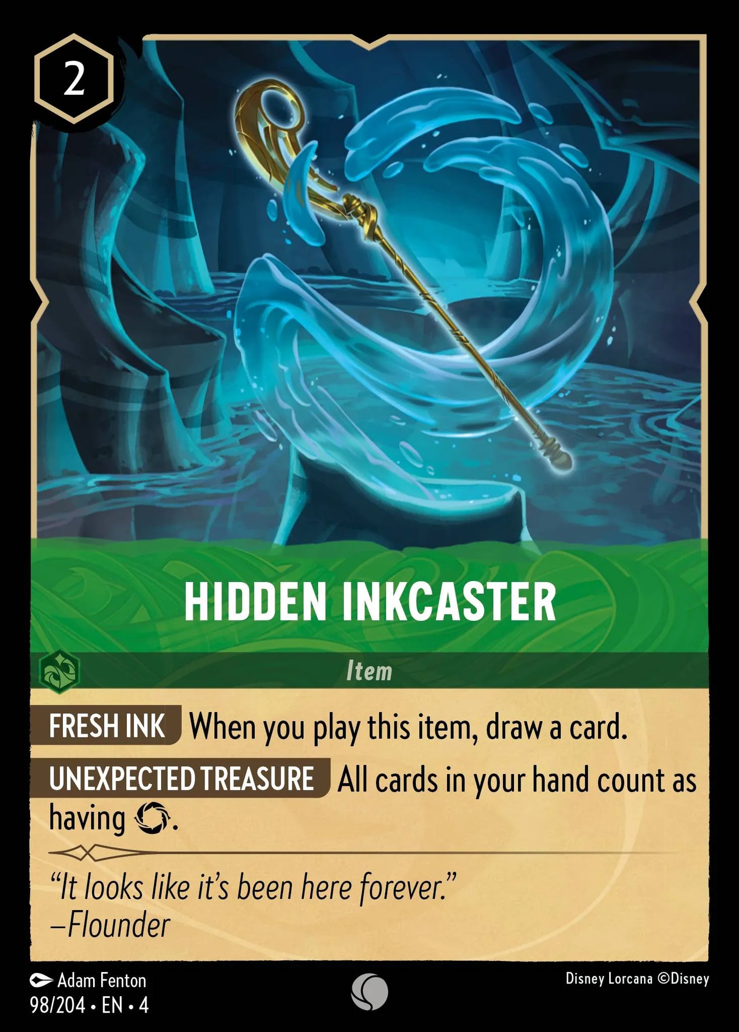 Hidden Inkcaster Disney Lorcana card