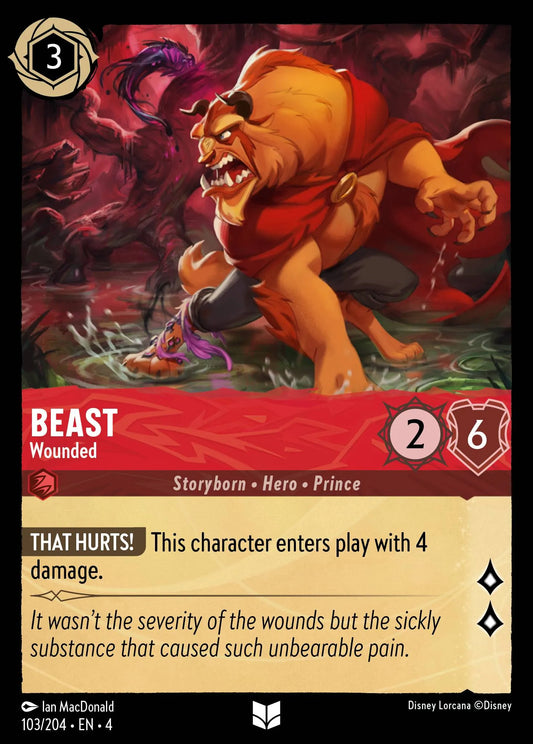 Beast - Wounded Disney Lorcana card