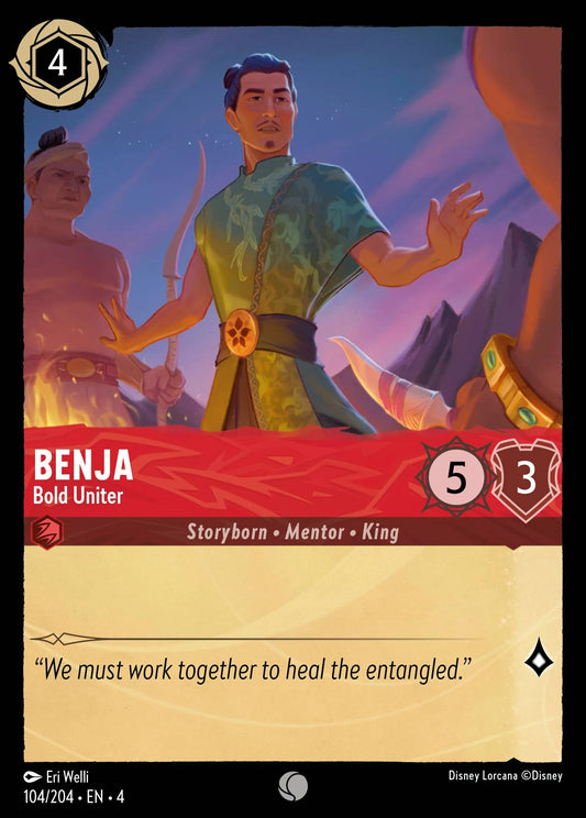 Benja - Bold Uniter Disney Lorcana card