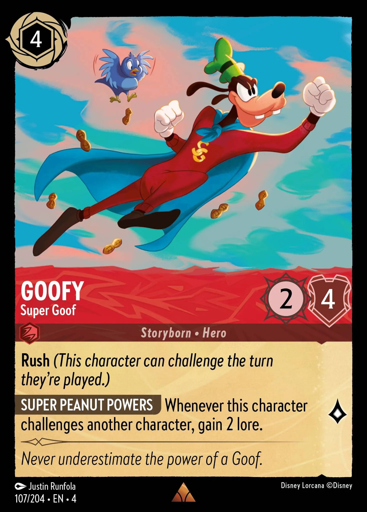 Goofy - Super Goof Disney Lorcana card