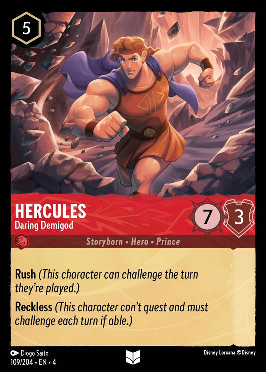 Hercules - Daring Demigod Disney Lorcana card