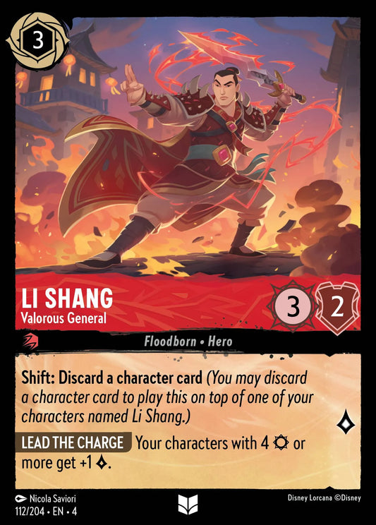 Li Shang - Valorous General Disney Lorcana card