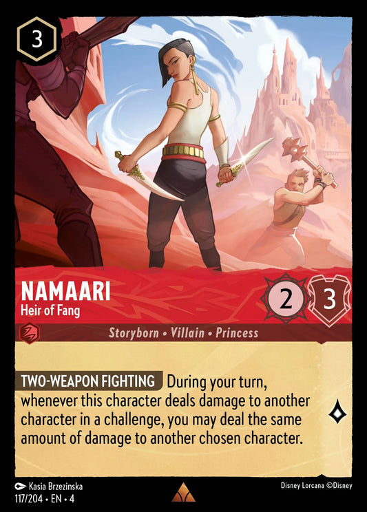 Namaari - Heir of Fang Disney Lorcana card