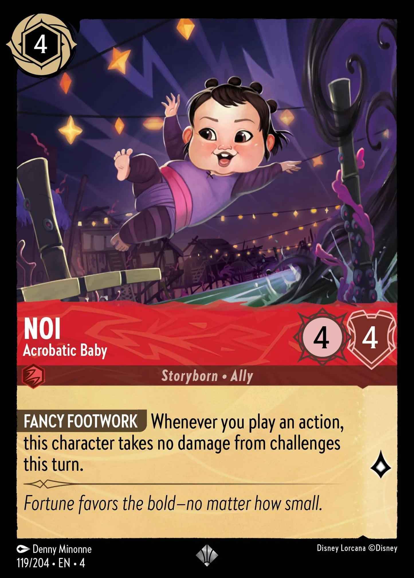 Noi - Acrobatic Baby Disney Lorcana card