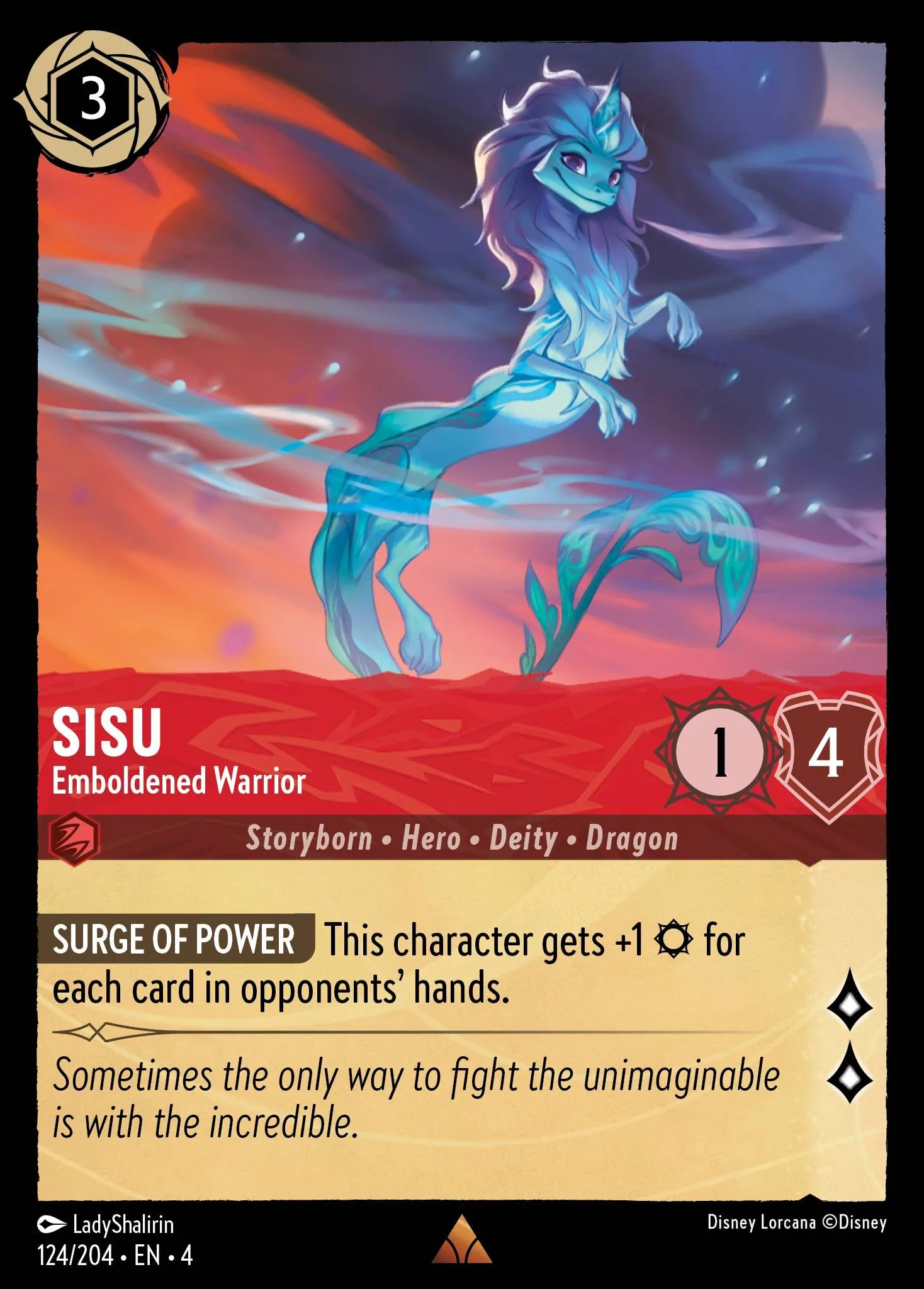 Sisu - Emboldened Warrior Disney Lorcana card