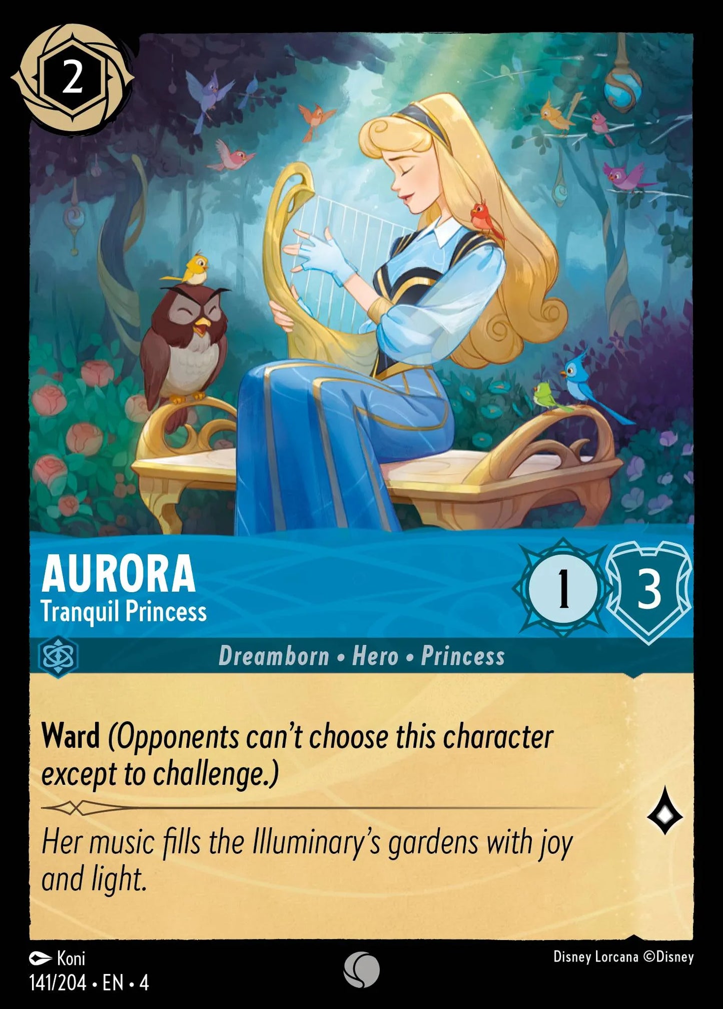 Aurora - Tranquil Princess Disney Lorcana card