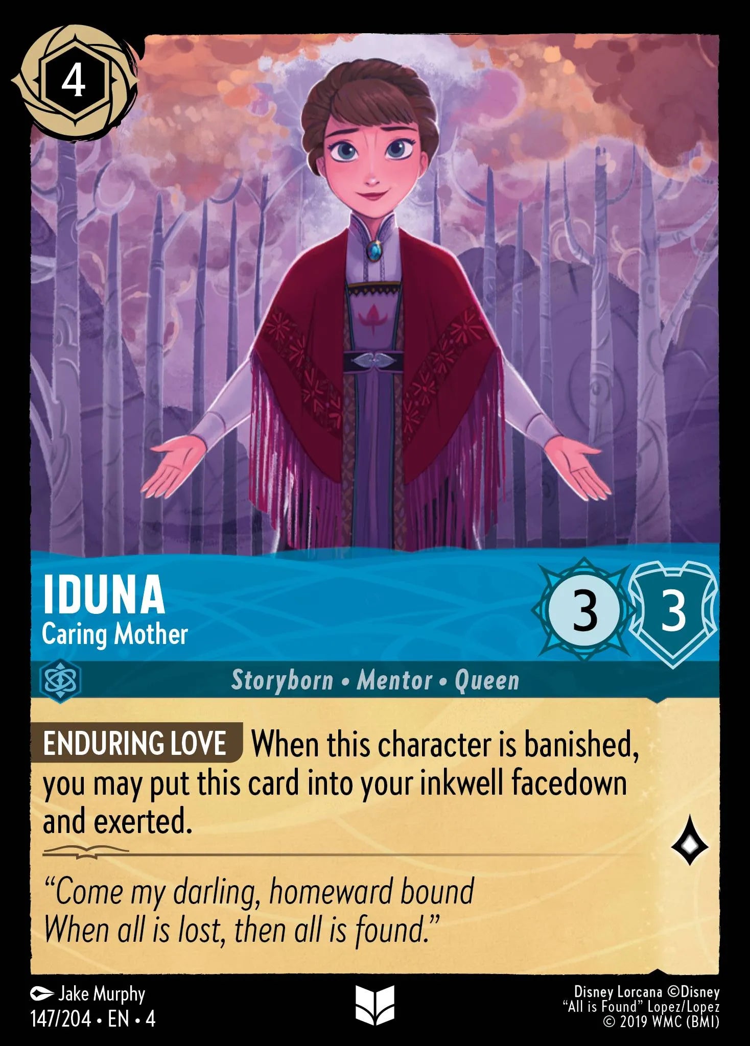 Iduna - Caring Mother | Ursula's Return #147 (Near Mint) | Disney Lorcana Single Australia (Near Mint)