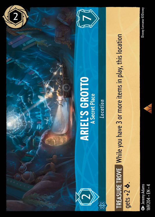 Ariel’s Grotto - A Secret Place Disney Lorcana card