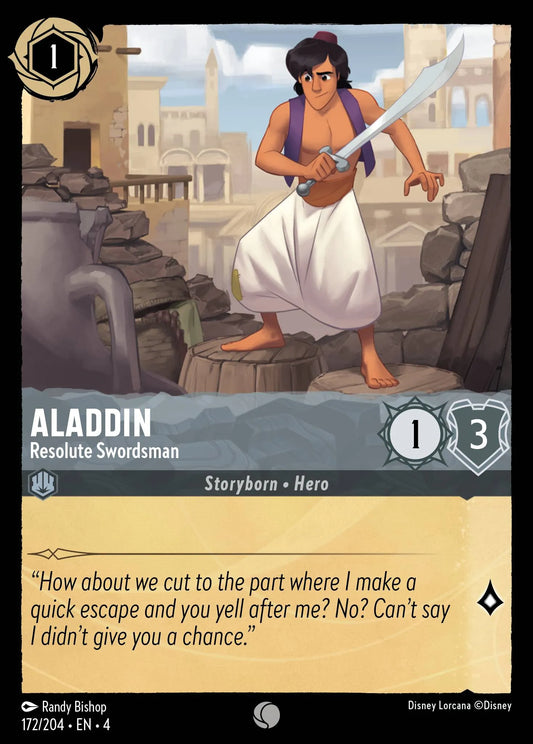 Aladdin - Resolute Swordsman Disney Lorcana card