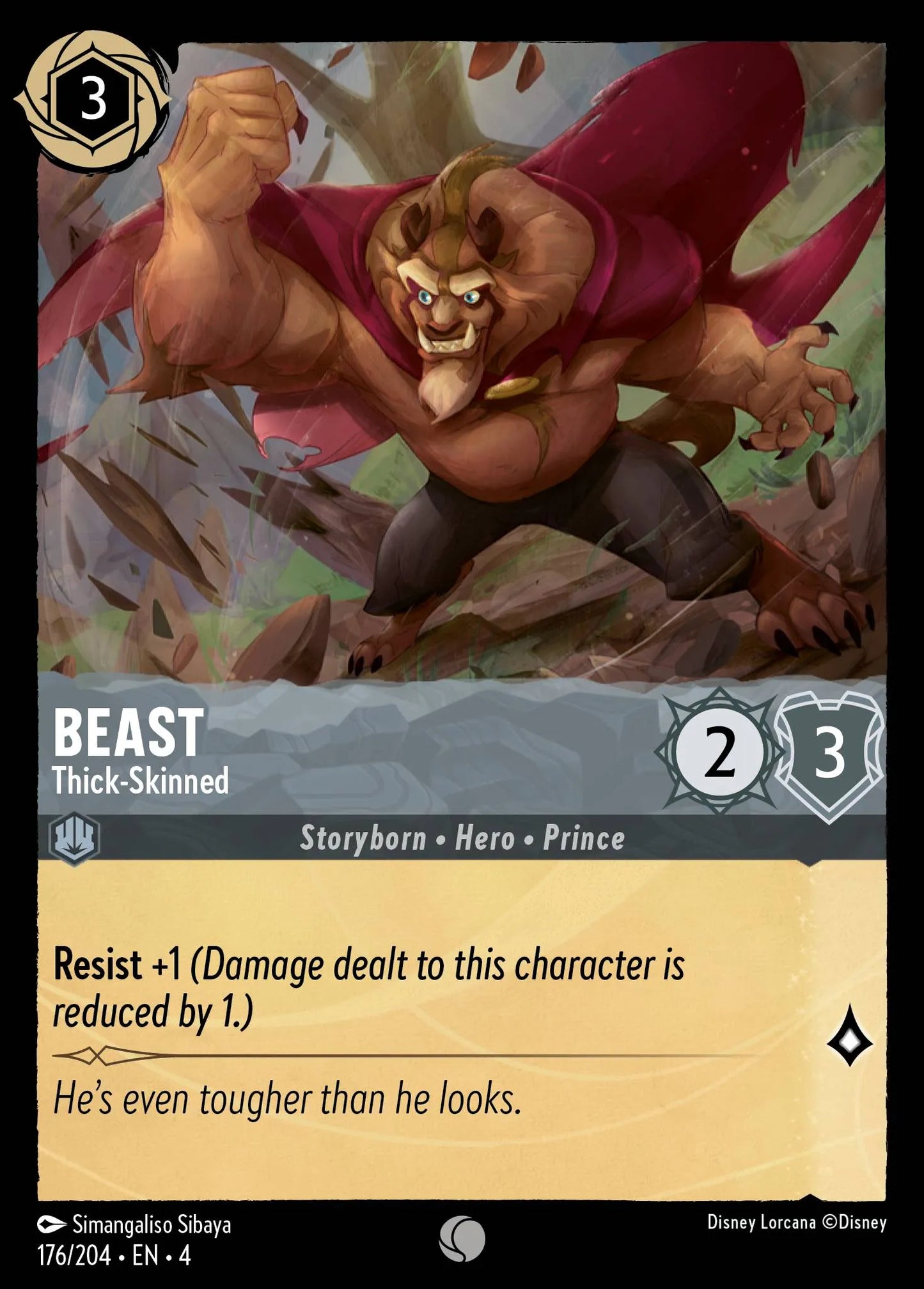 Beast - Thick-Skinned Disney Lorcana card