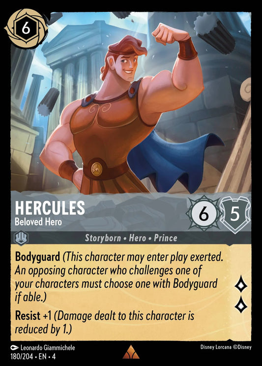 Hercules - Beloved Hero Disney Lorcana card