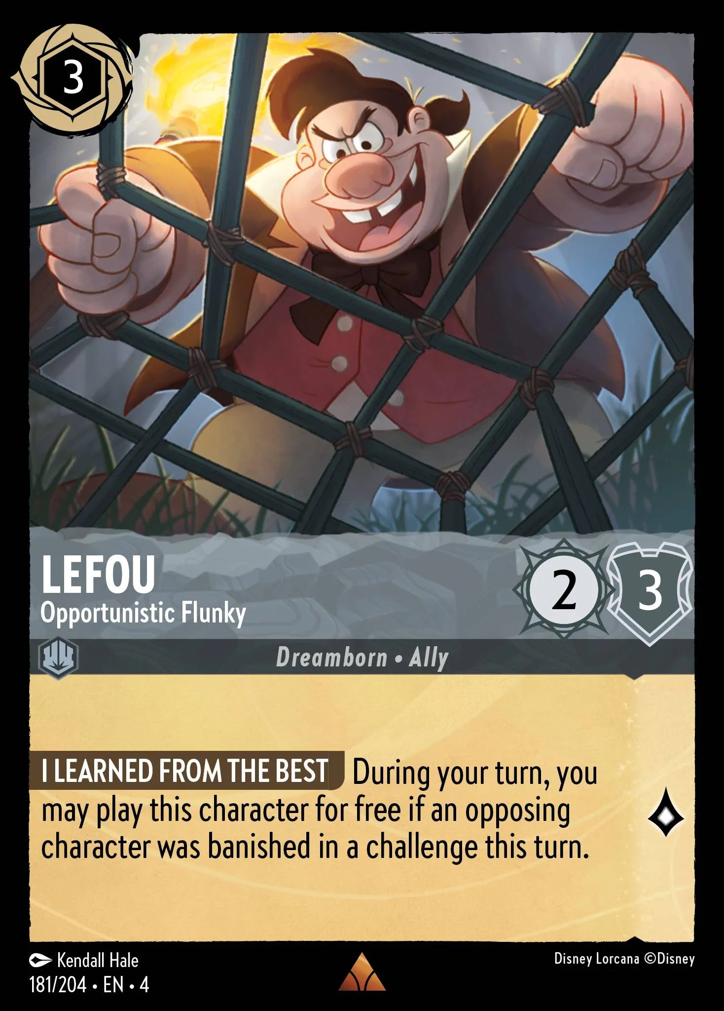 LeFou - Opportunistic Flunky Disney Lorcana card