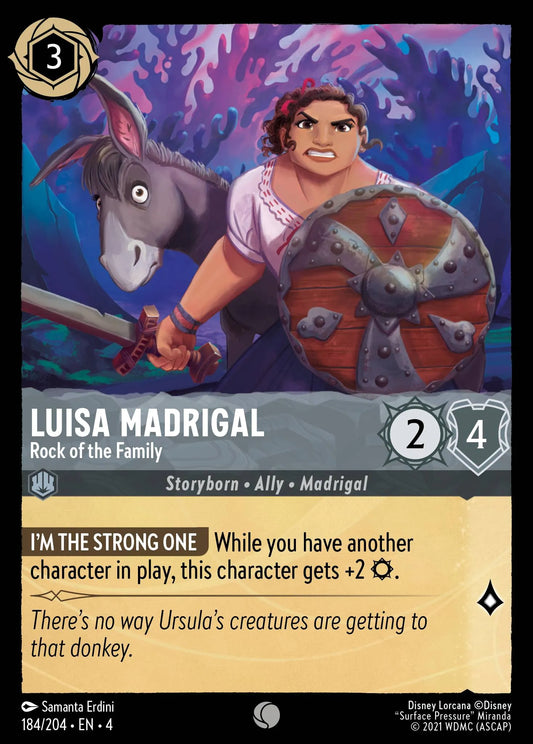 Luisa Madrigal - Rock of the Family Disney Lorcana card