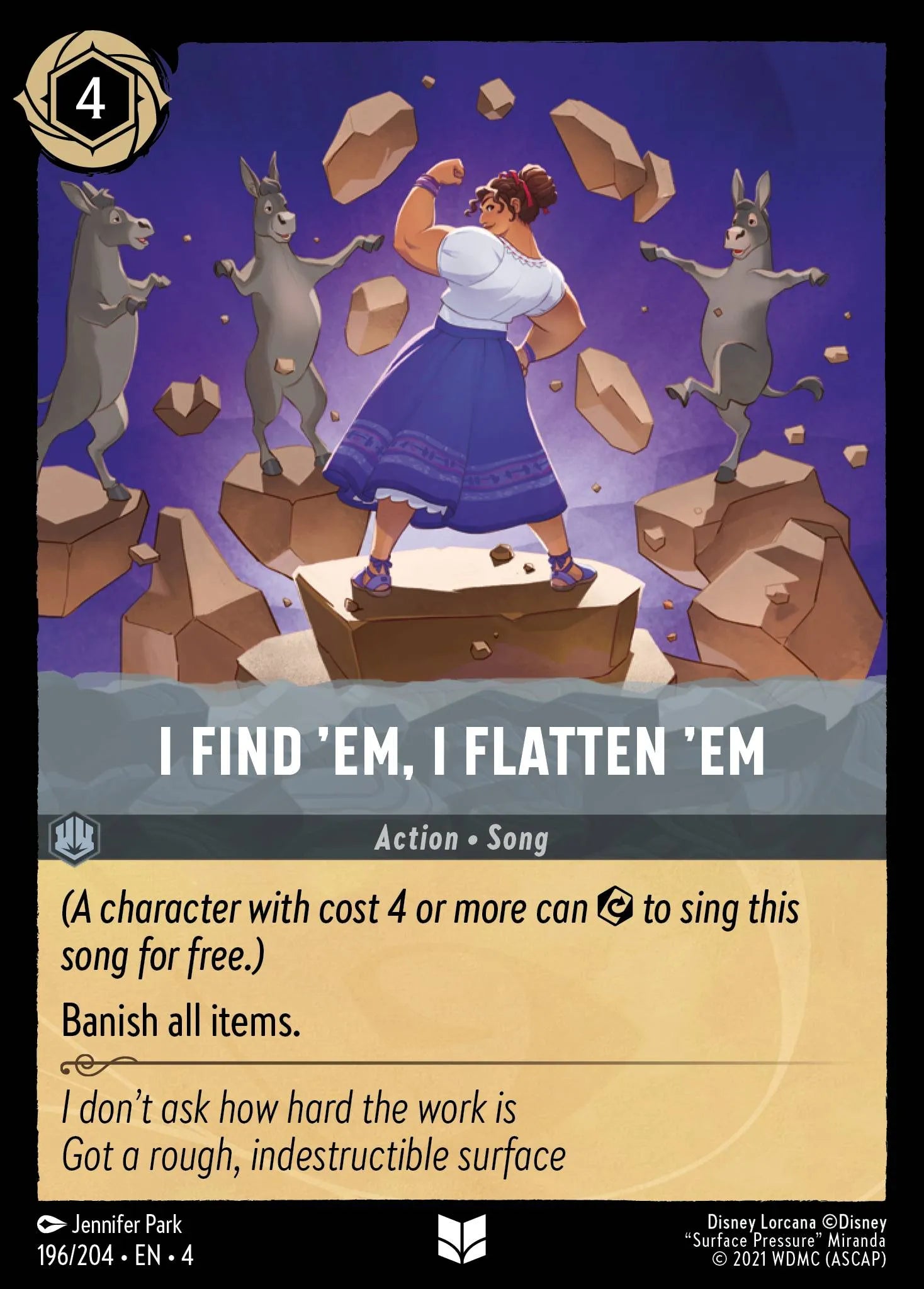 I Find ’Em, I Flatten ’Em | Ursula's Return #196 (Near Mint) | Disney Lorcana Single Australia (Near Mint)