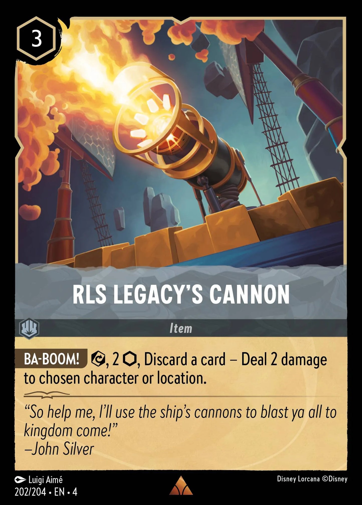 RLS Legacy's Cannon | Ursula's Return #202 (Near Mint Foil) | Disney Lorcana Single Australia (Near Mint)